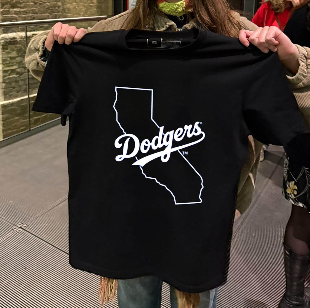 Los Angeles Dodgers California State Map Logo shirt