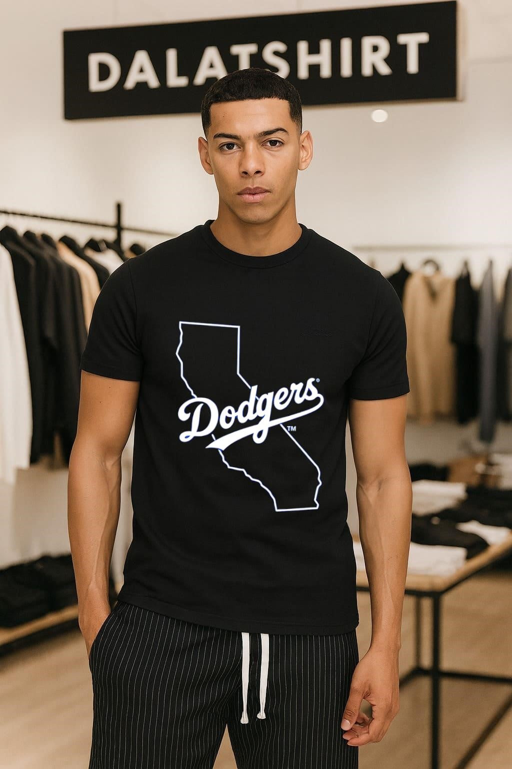 Los Angeles Dodgers California State Map Logo shirt