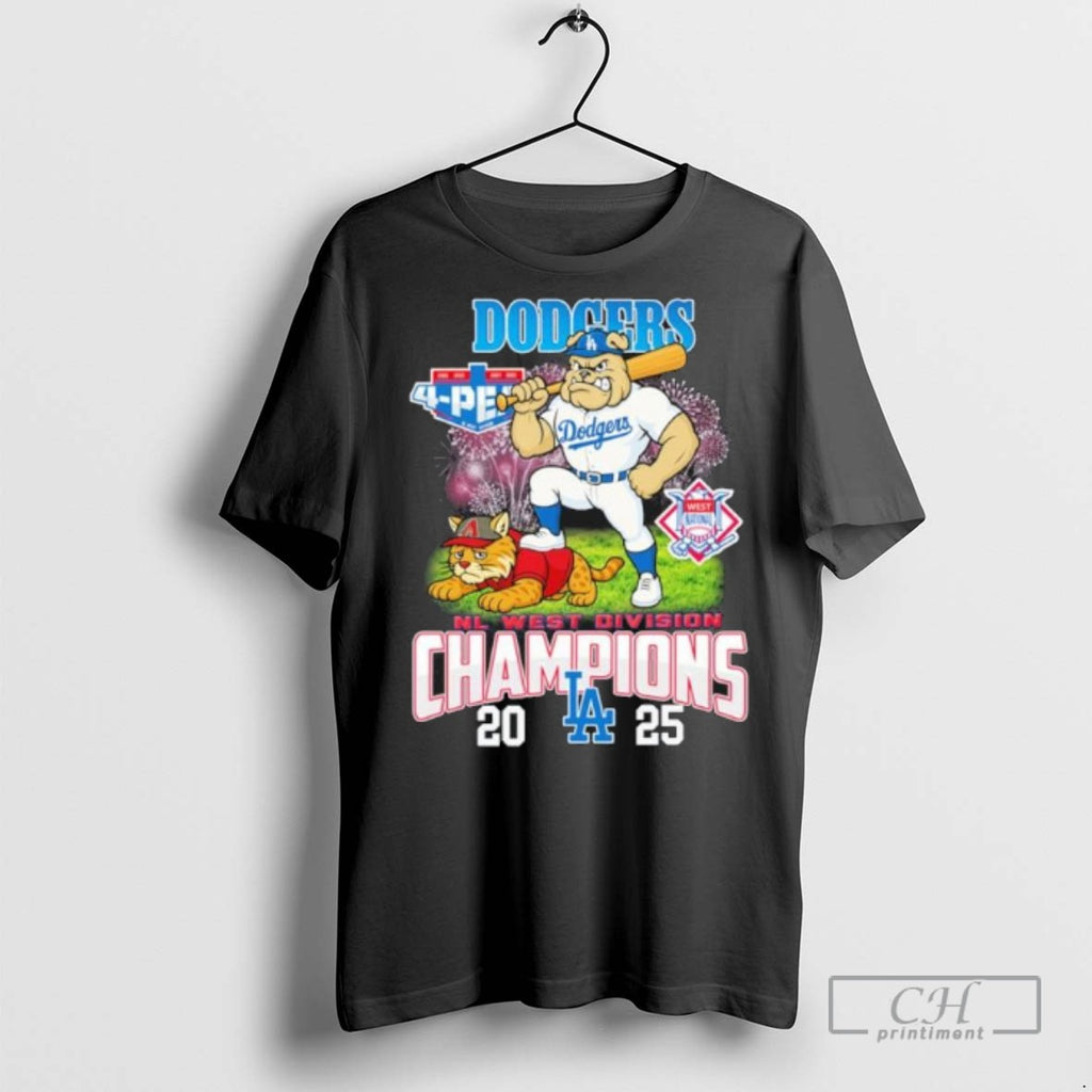 Los Angeles Dodgers Defeat Arizona 2025 Nl West Division Champions T Shirts