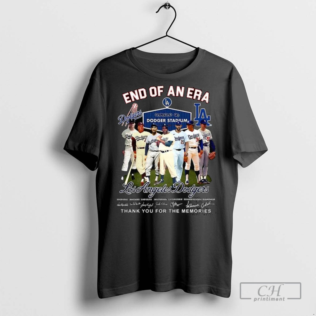 Los Angeles Dodgers Legend End Of An Era Signature T Shirts