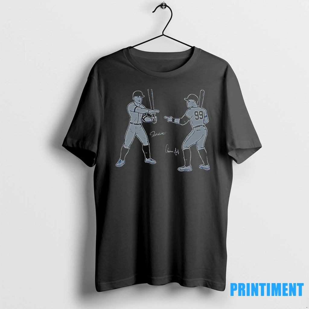 Los Angeles Dodgers Shohei Ohtani And Mike Trout Blueprint Tshirts Sweater