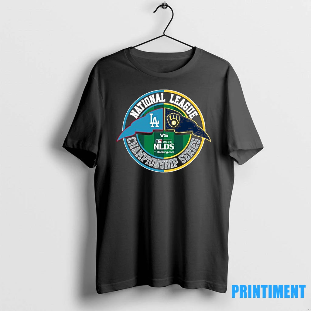 Los Angeles Dodgers Vs Milwaukee Brewers 2025 National League Championship Series Matchup Tshirts Sweater