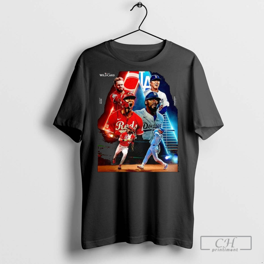 Los Angeles Dodgers Vs Cincinnati Reds Wild Card Mlb 2025 T Shirts