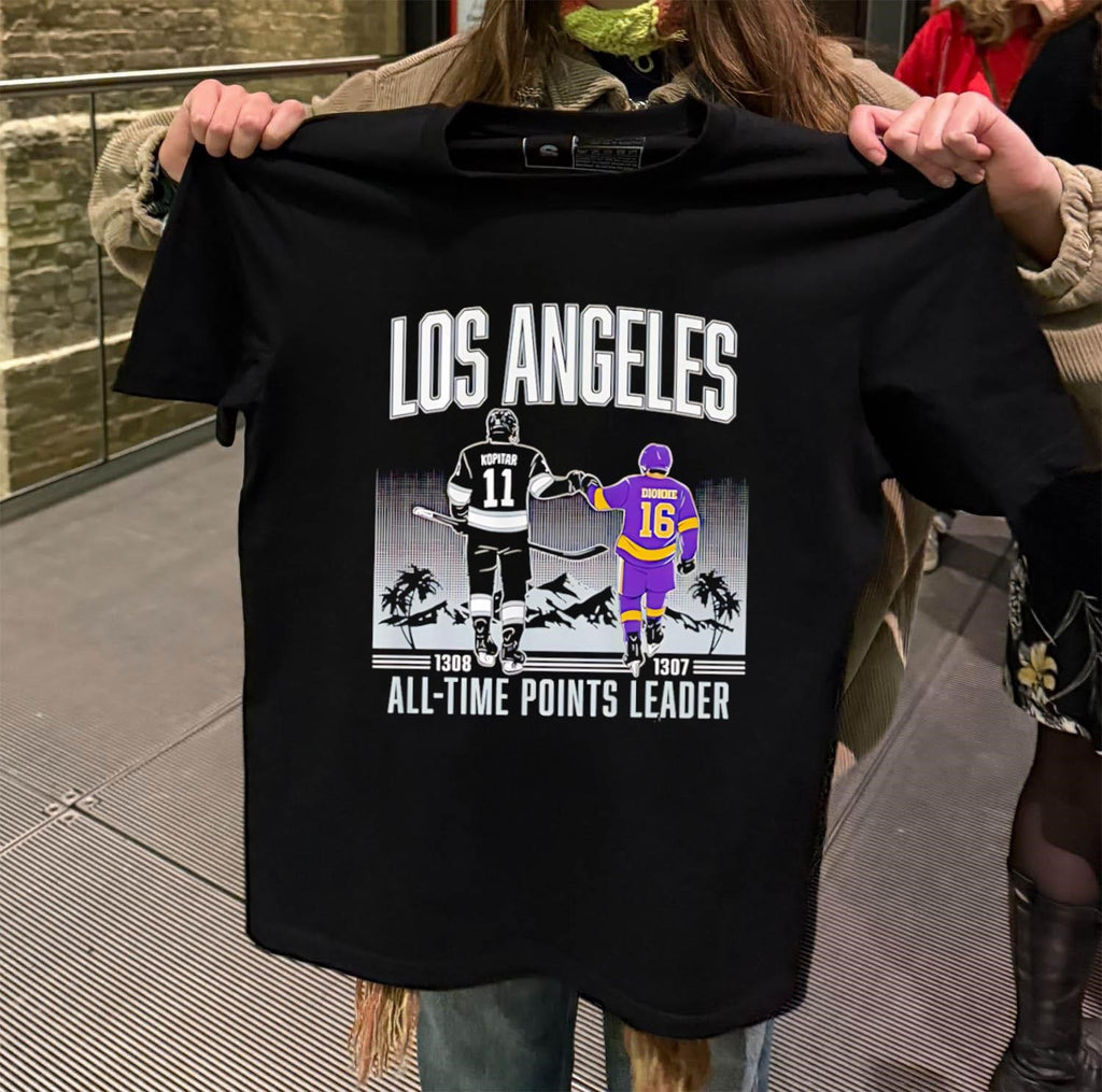 Los Angeles Kopitar 11 Dionne 16 Points Leader shirt