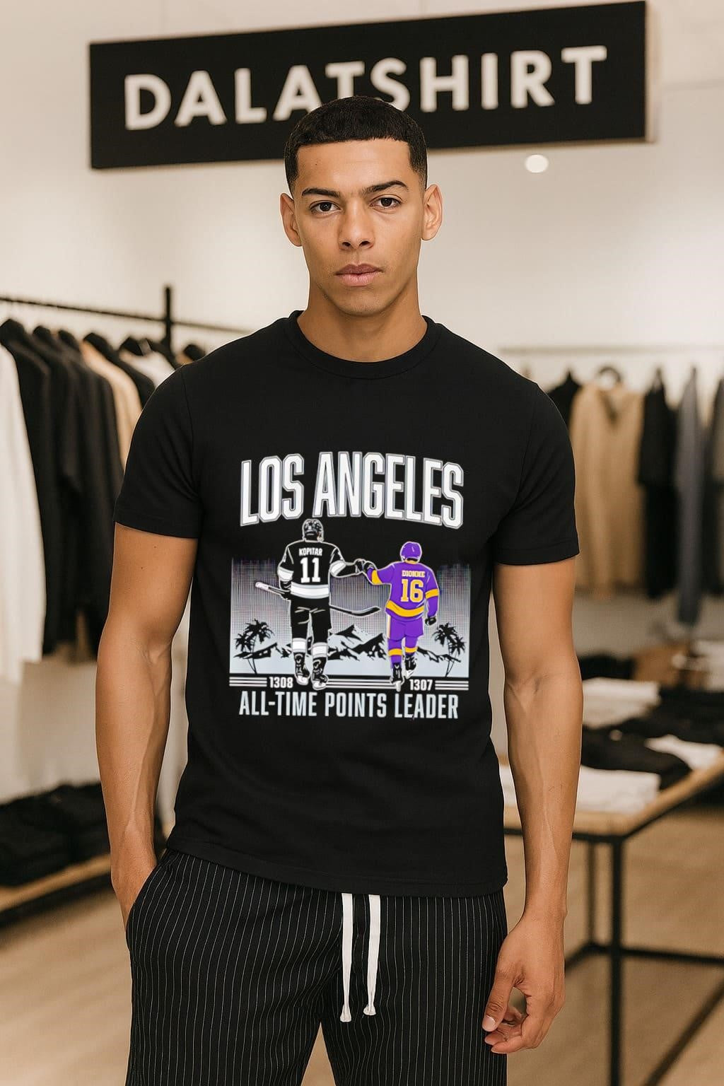 Los Angeles Kopitar 11 Dionne 16 Points Leader shirt