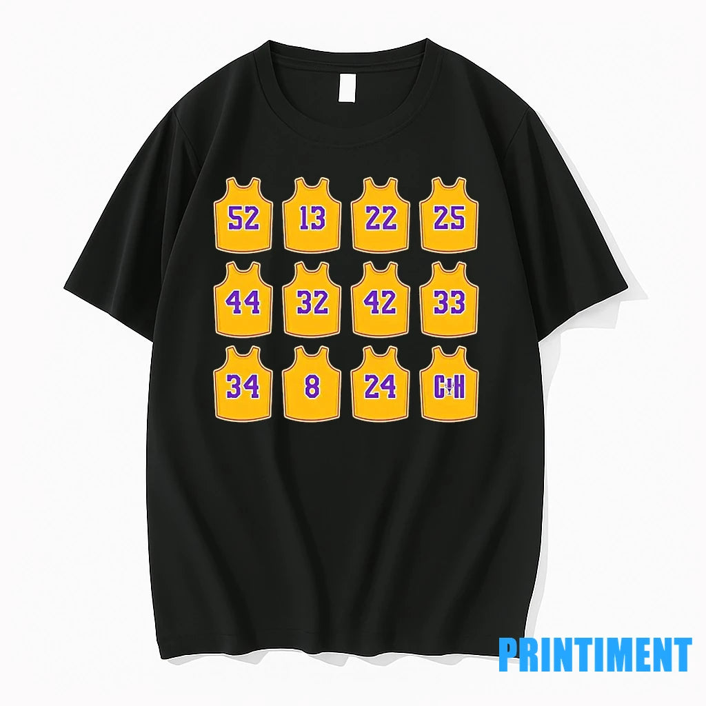 Los Angeles Lakers Jersey Retired Tshirts Sweater