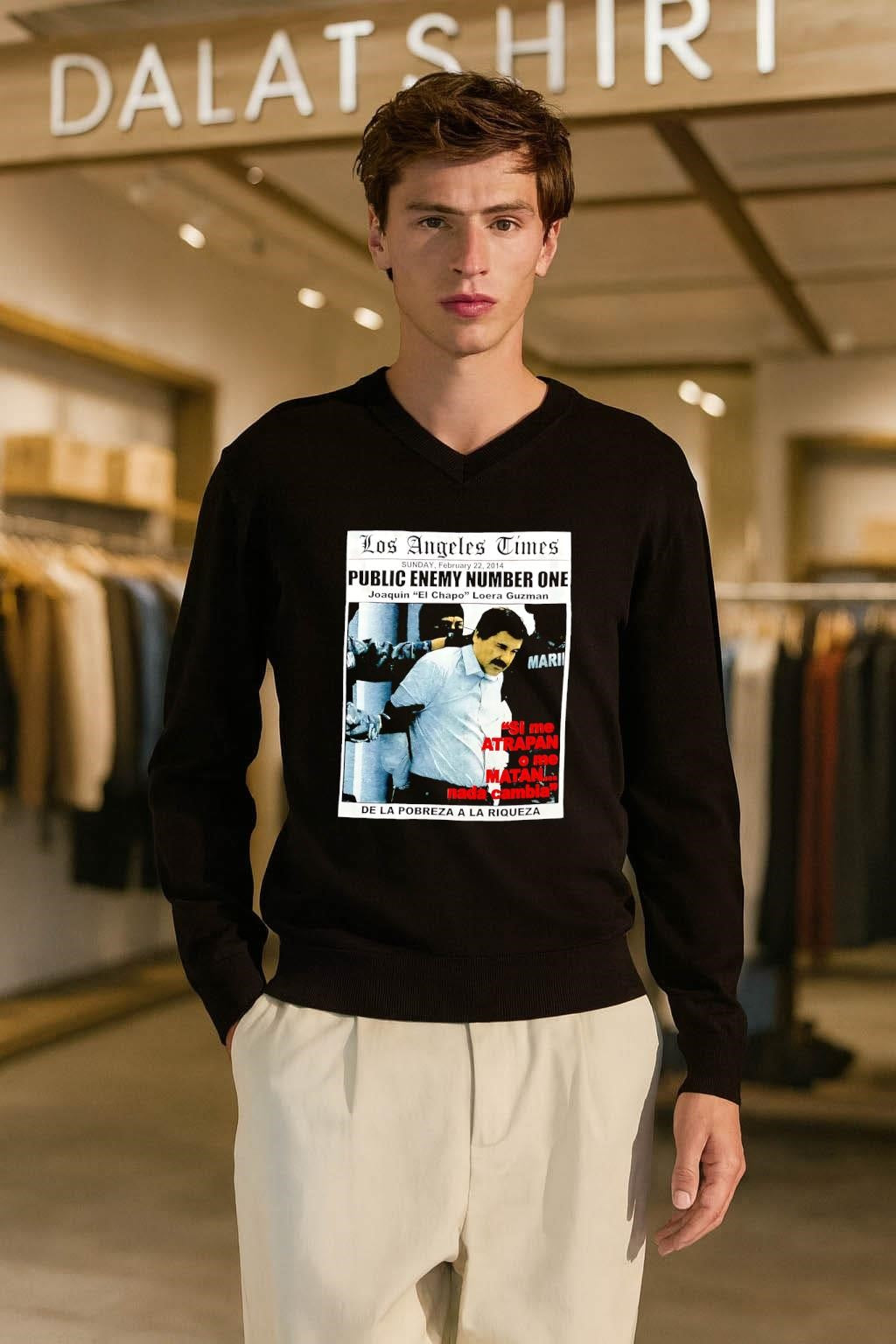 Los Angeles Times Public Enemy Number One Joaquin El Chapo Guzman shirt