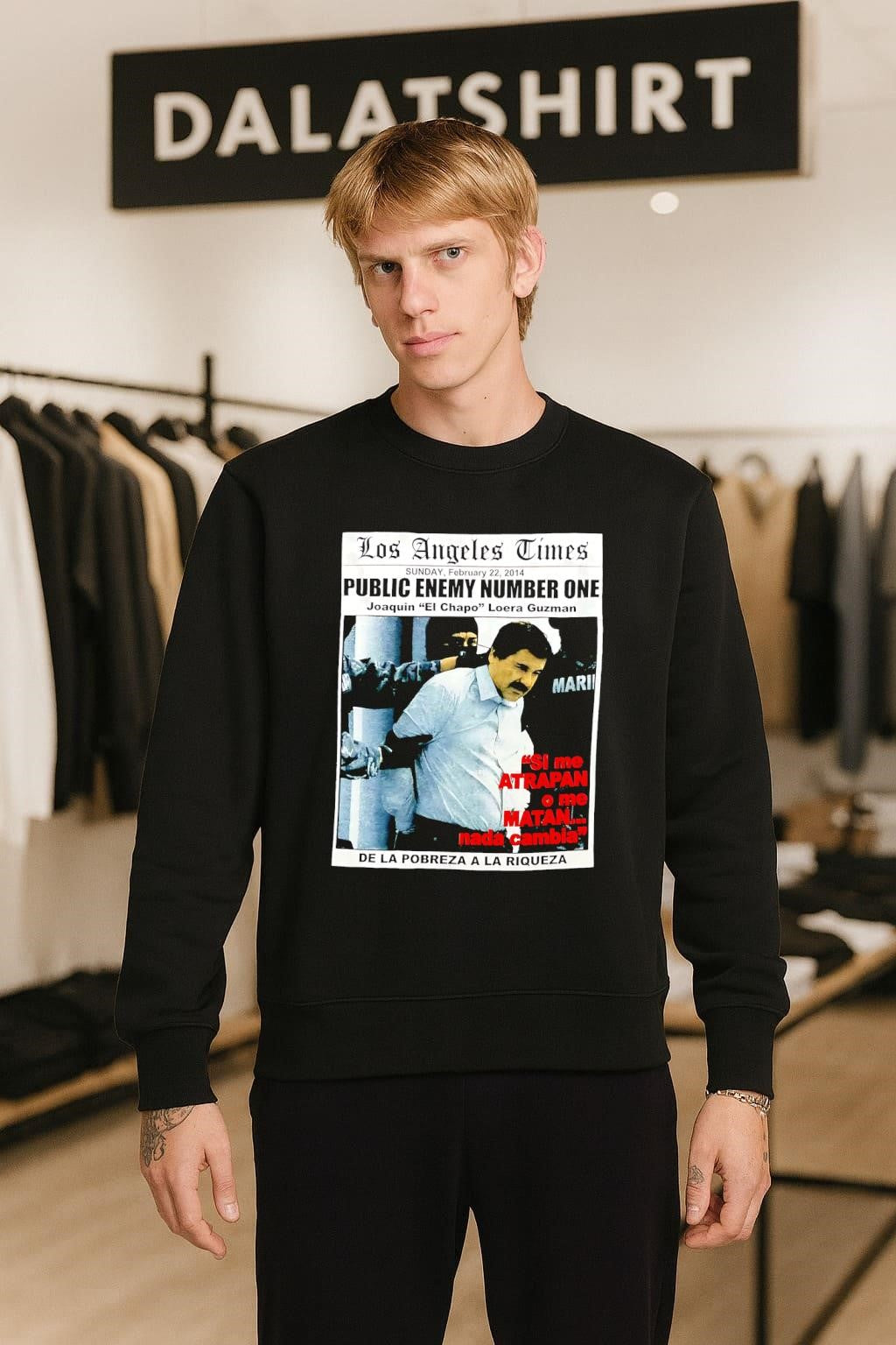Los Angeles Times Public Enemy Number One Joaquin El Chapo Guzman shirt