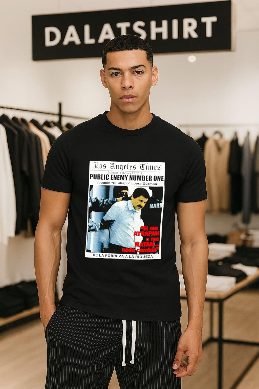 Los Angeles Times Public Enemy Number One Joaquin El Chapo Guzman shirt