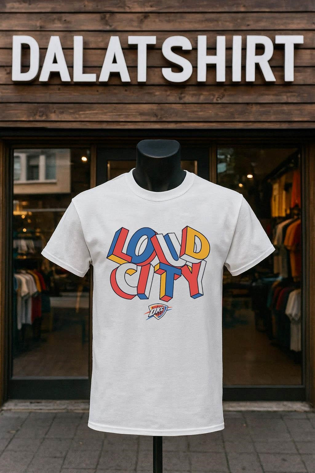 Loud City Oklahoma City Thunder Basketball Team Logo Graphic shirt