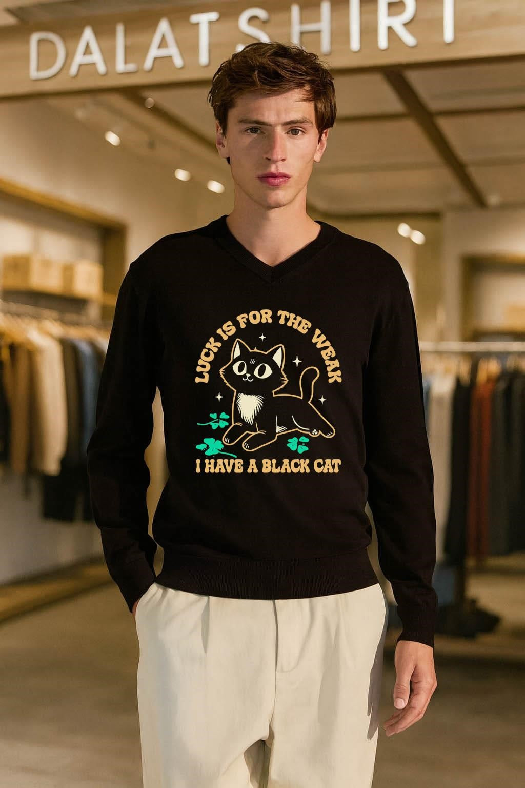 Luck Is For The Weak I Have A Black Cat shirt