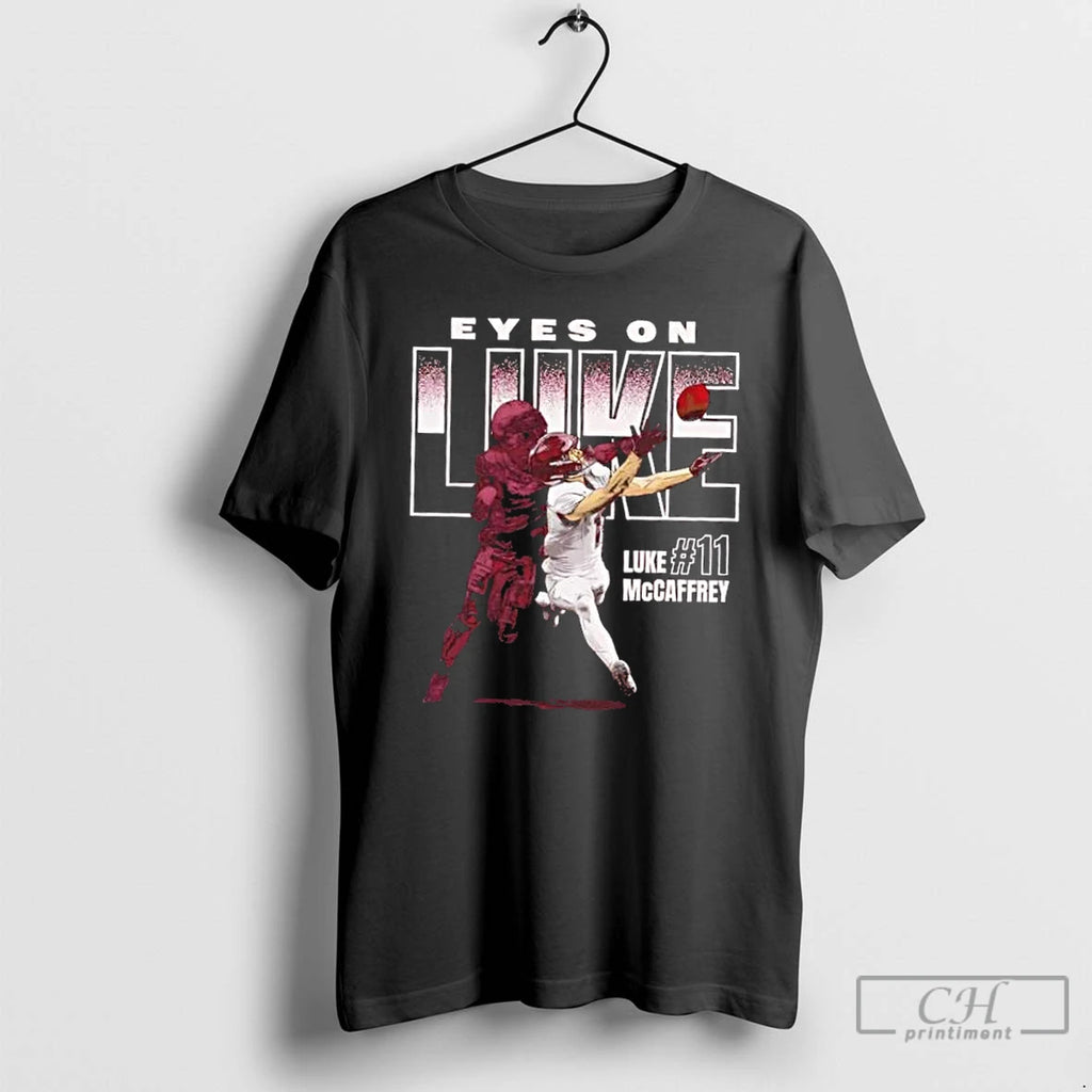 Luke Mccaffrey Washington Commanders Eyes On Luke T Shirts