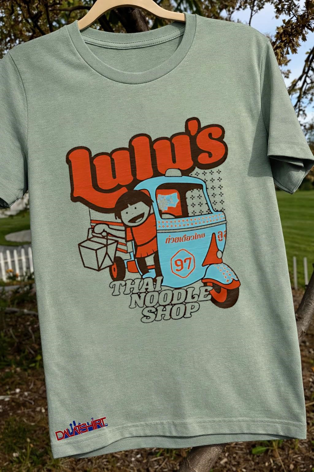 Lulu’s Thai Noodle Shop 97 Tuk Tuk Cartoon shirt