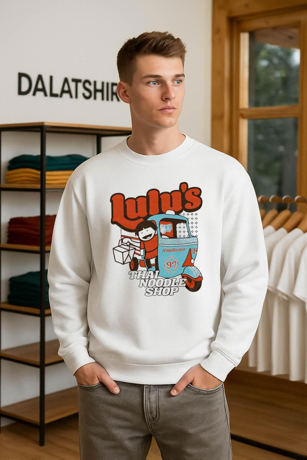 Lulu’s Thai Noodle Shop 97 Tuk Tuk Cartoon shirt