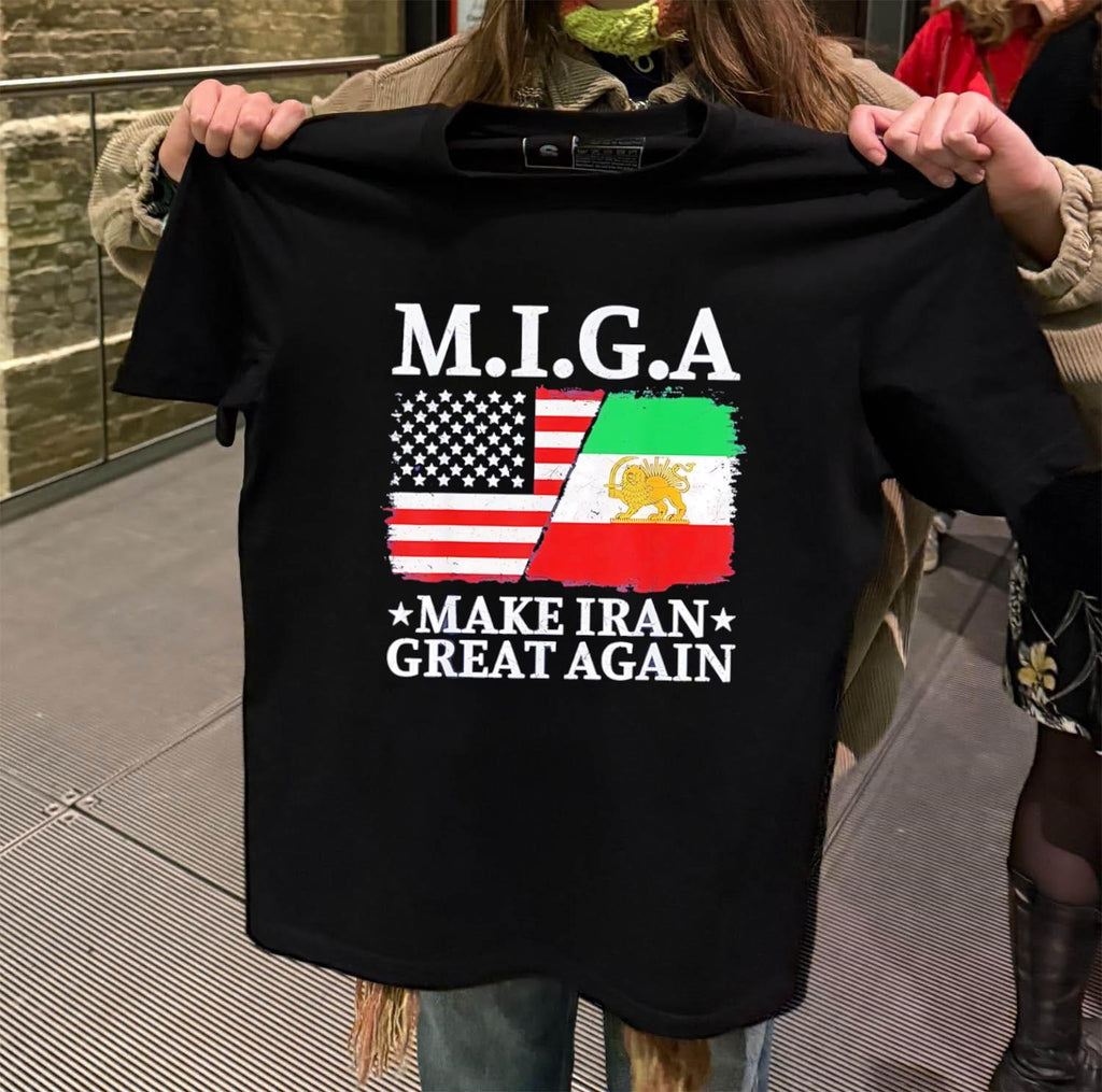 M.I.G.A Make Iran Great Again US Iranian Flag shirt