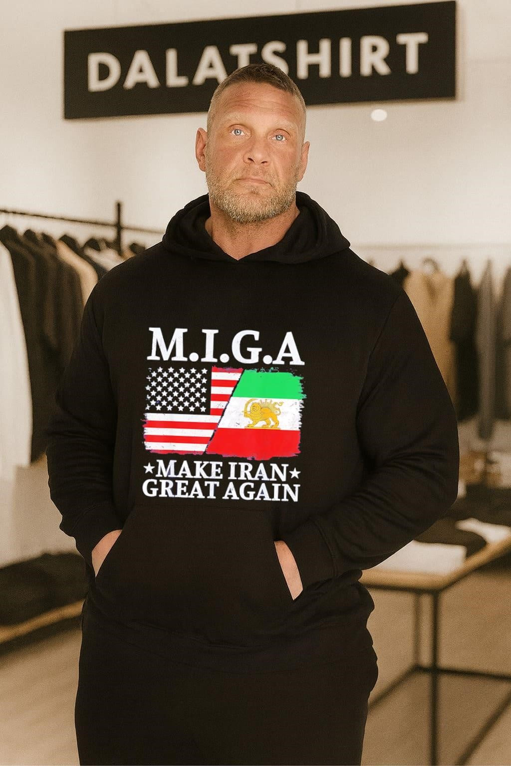 M.I.G.A Make Iran Great Again US Iranian Flag shirt