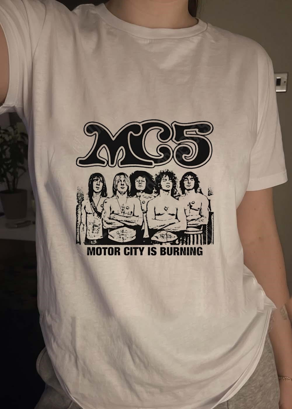 MC5 Band Motor City Is Burning shirt