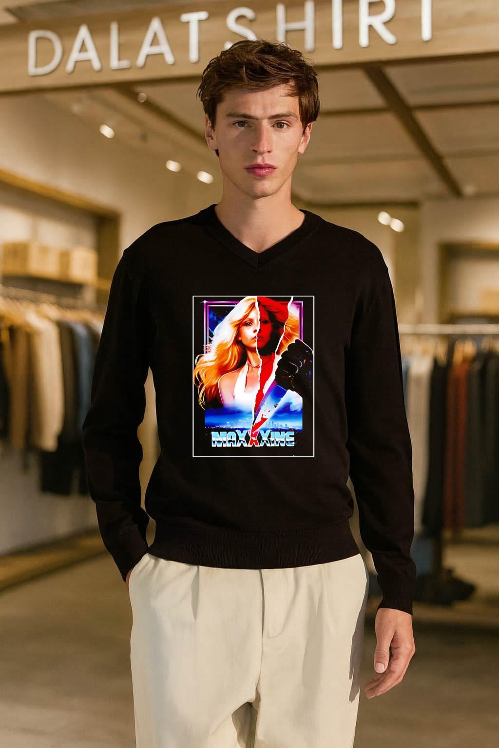 MaXXXine Mia Goth Horror Movie Knife shirt