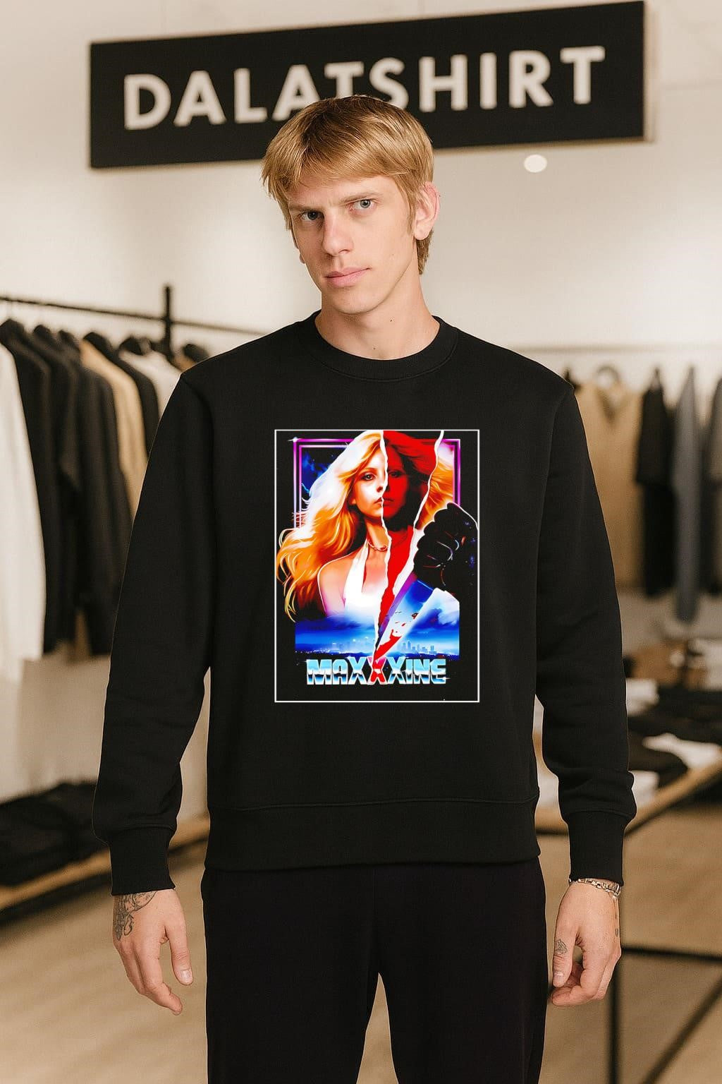 MaXXXine Mia Goth Horror Movie Knife shirt