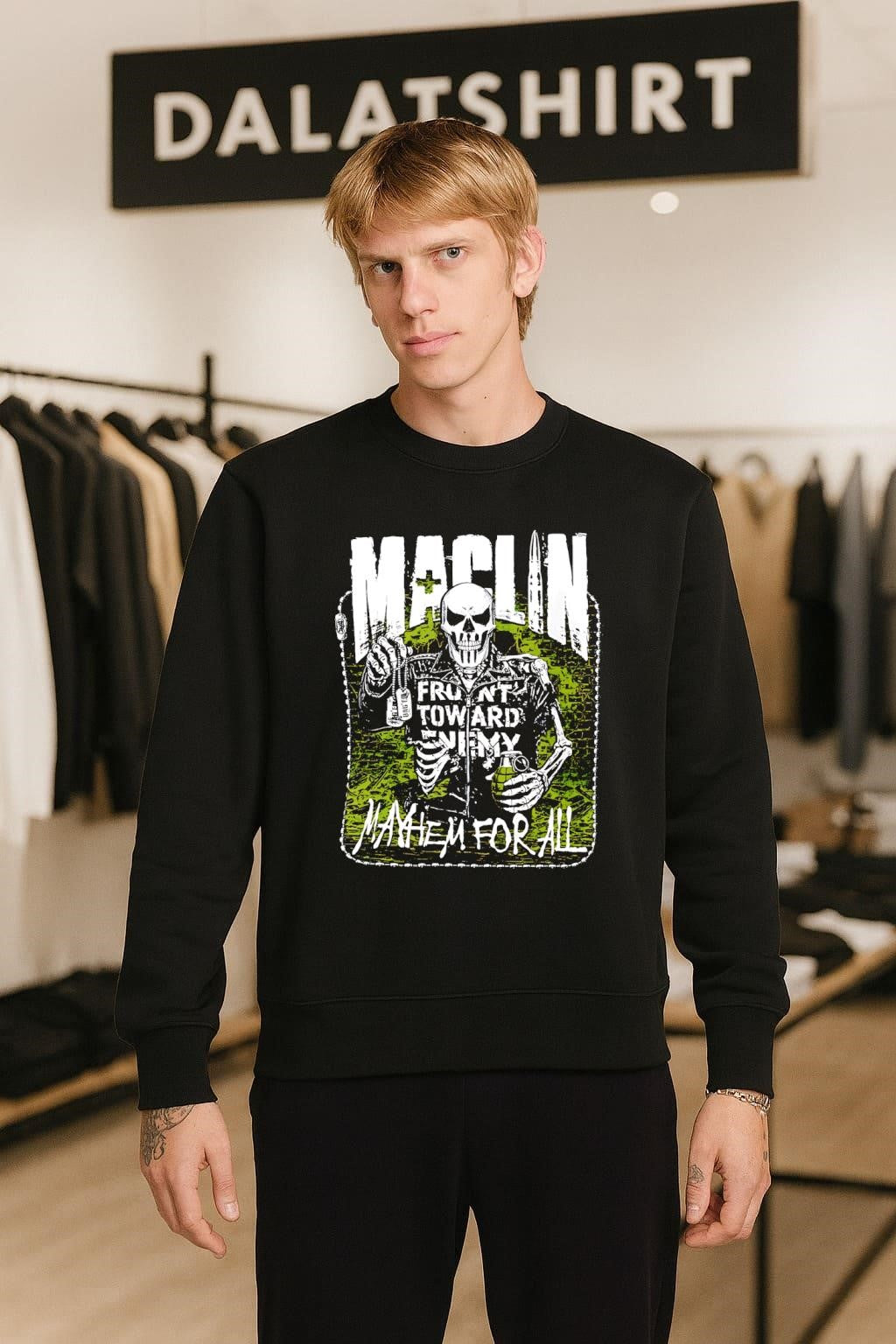 Maclin Front Toward Enemy Mayhem For All shirt