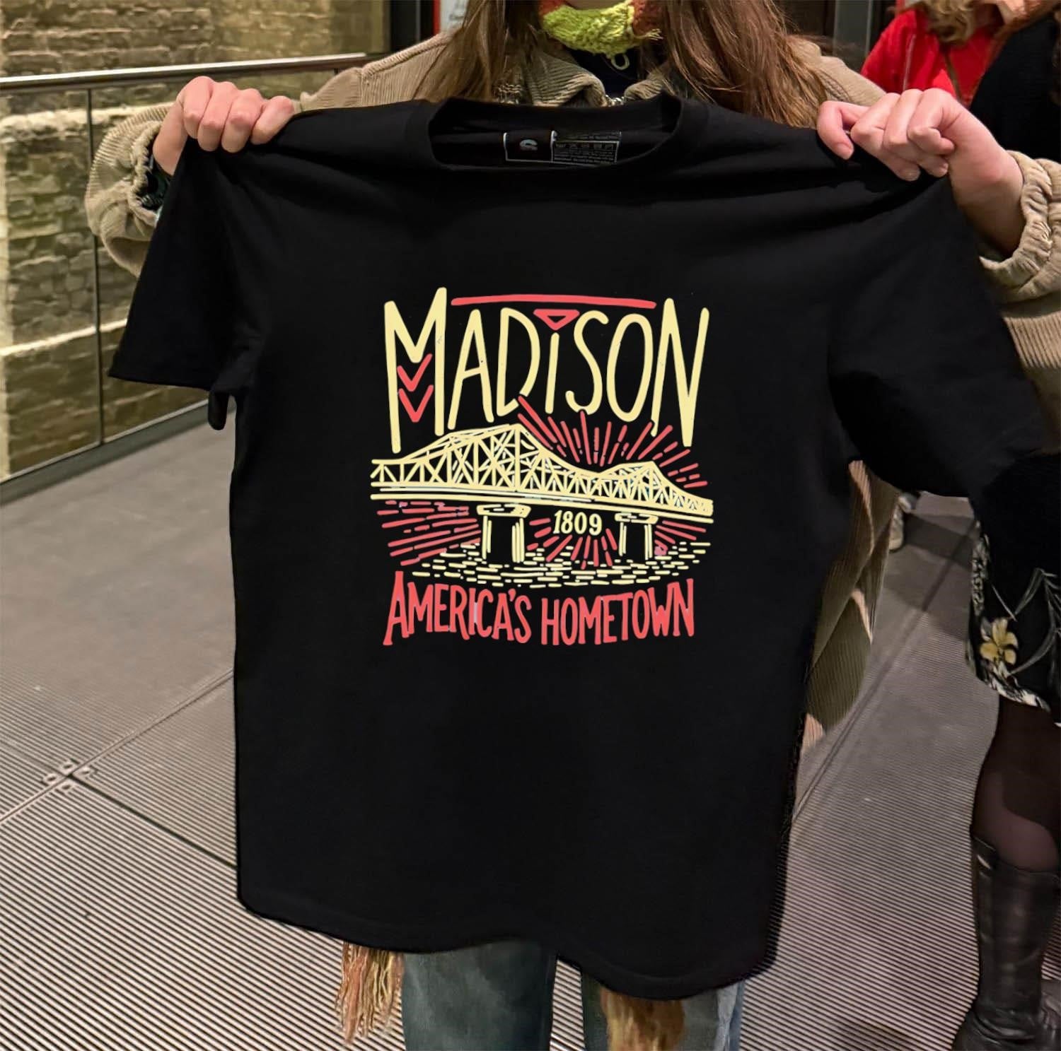 Madison 1809 America’s Hometown Milton Wright Bridge shirt