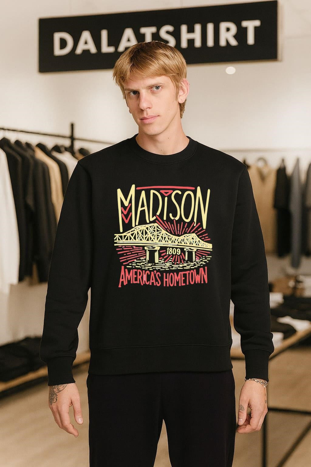 Madison 1809 America’s Hometown Milton Wright Bridge shirt