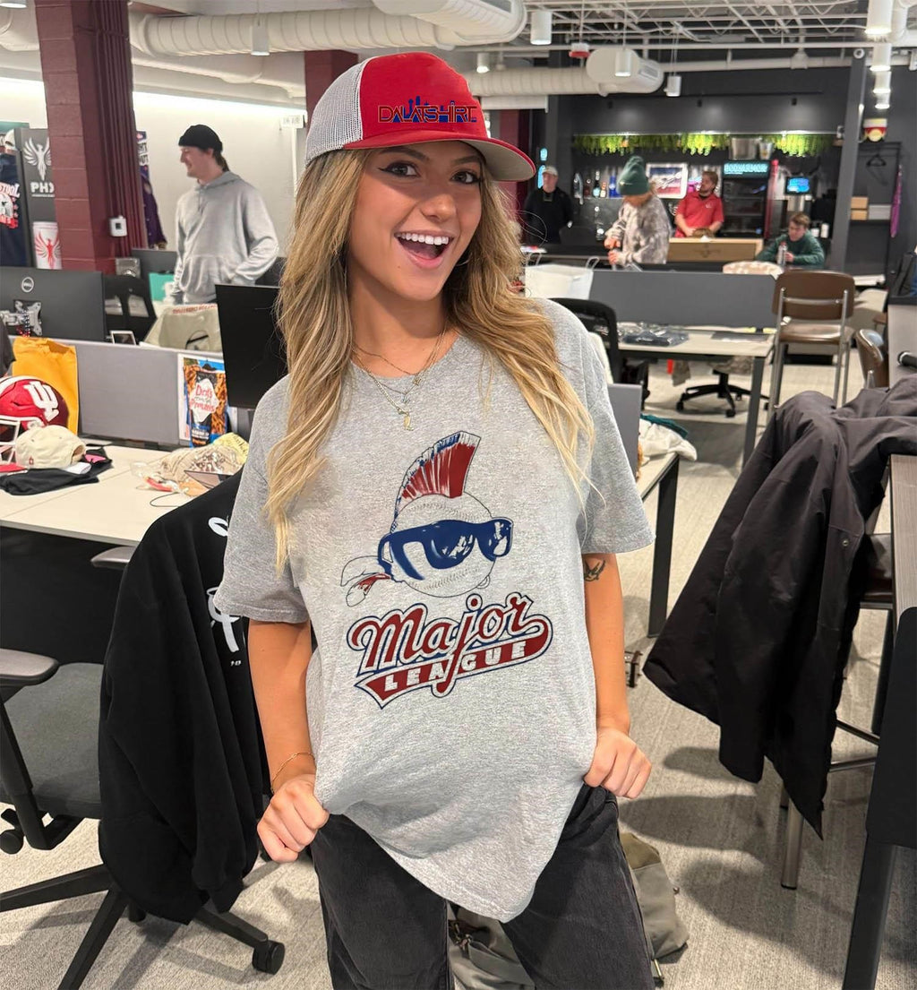 Major League Baseball With Mohawk And Sunglasses shirt