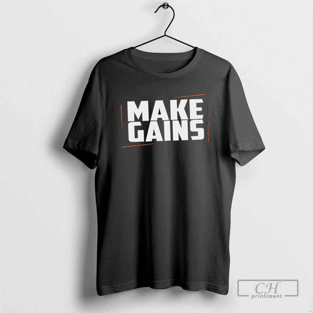 Make Gains Gym T Shirts
