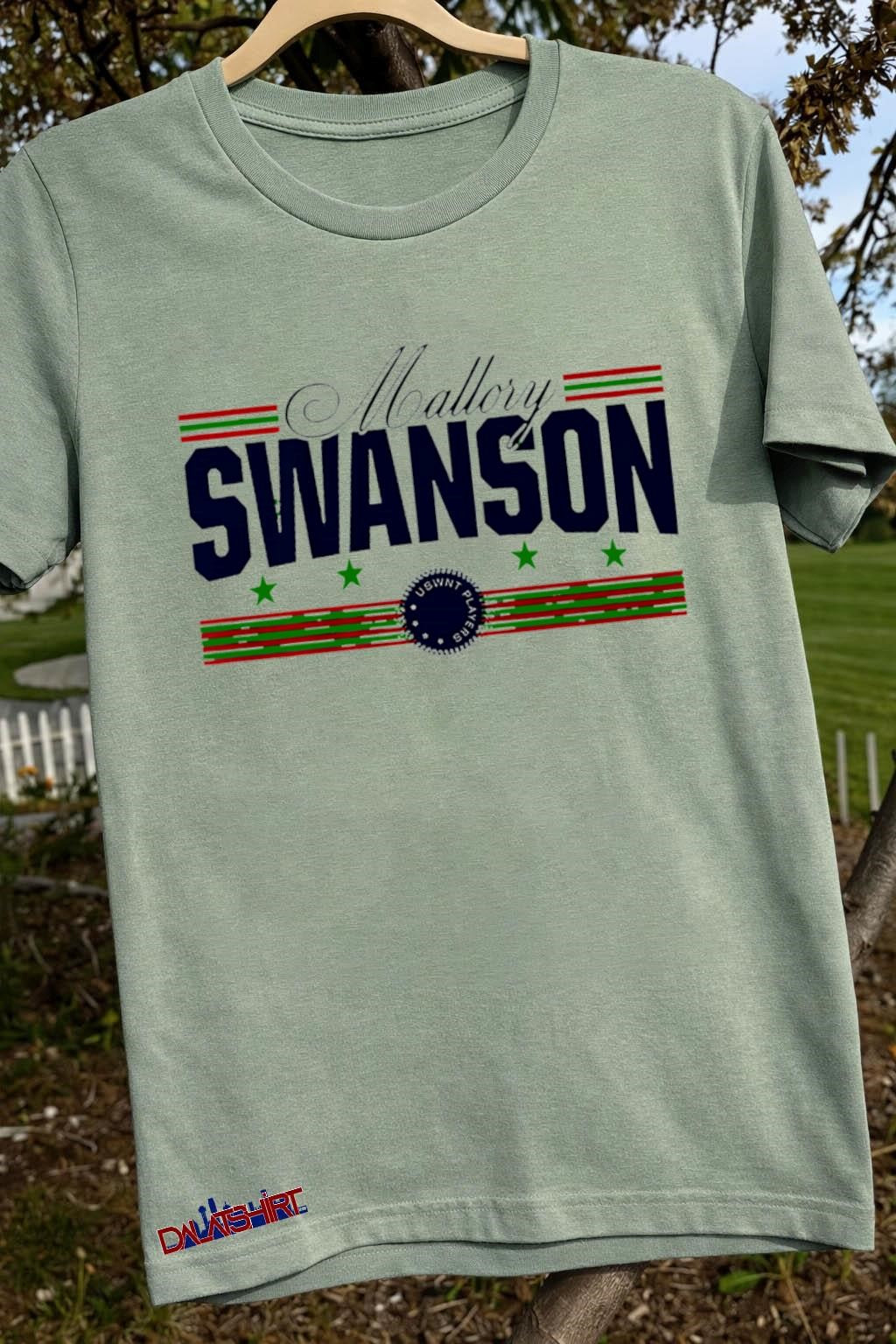 Mallory Swanson USWNT Players stars and stripes graphic shirt