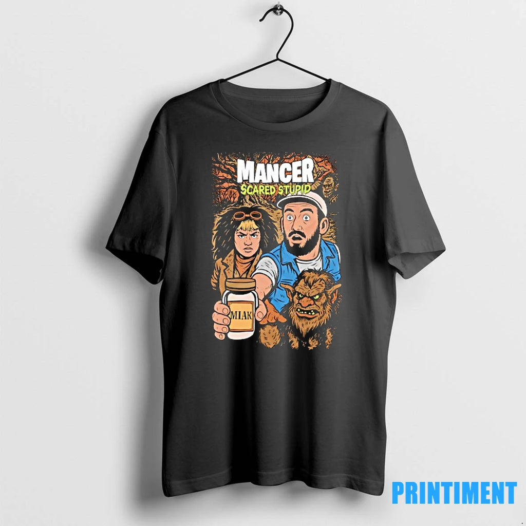 Mancer Scared Stupid Halloween Tshirts Sweater