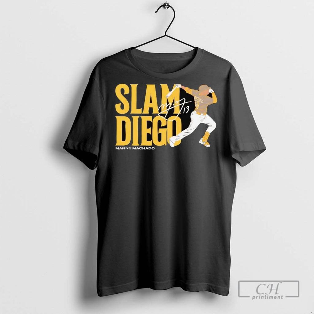 Manny Machado Slam Diego Signature T Shirts