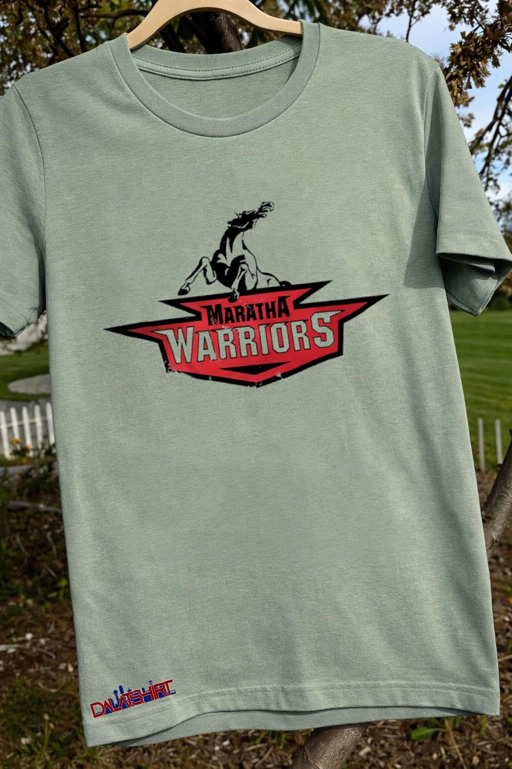 Maratha Warriors Red Shield and Rearing Horse Logo shirt