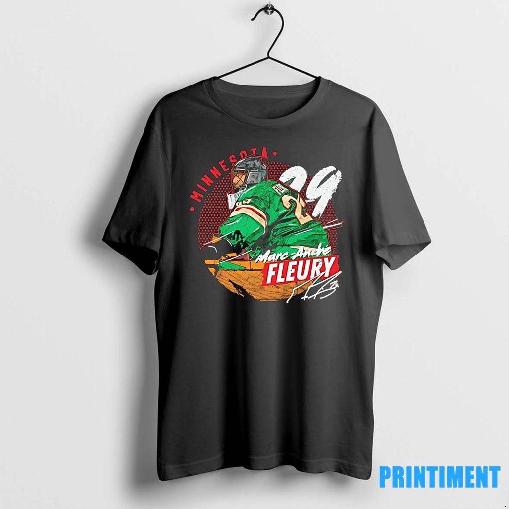 Marc Andre Fleury Minnesota Wild Signature Graphic Tshirts Sweater