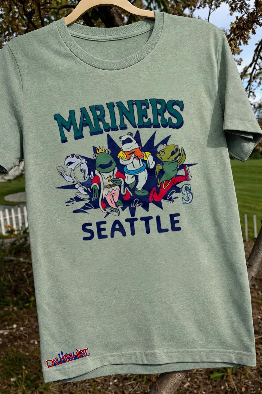 Mariners Seattle Racing Frogs Mascot Graphic shirt
