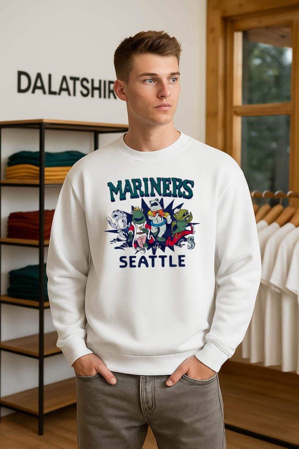 Mariners Seattle Racing Frogs Mascot Graphic shirt