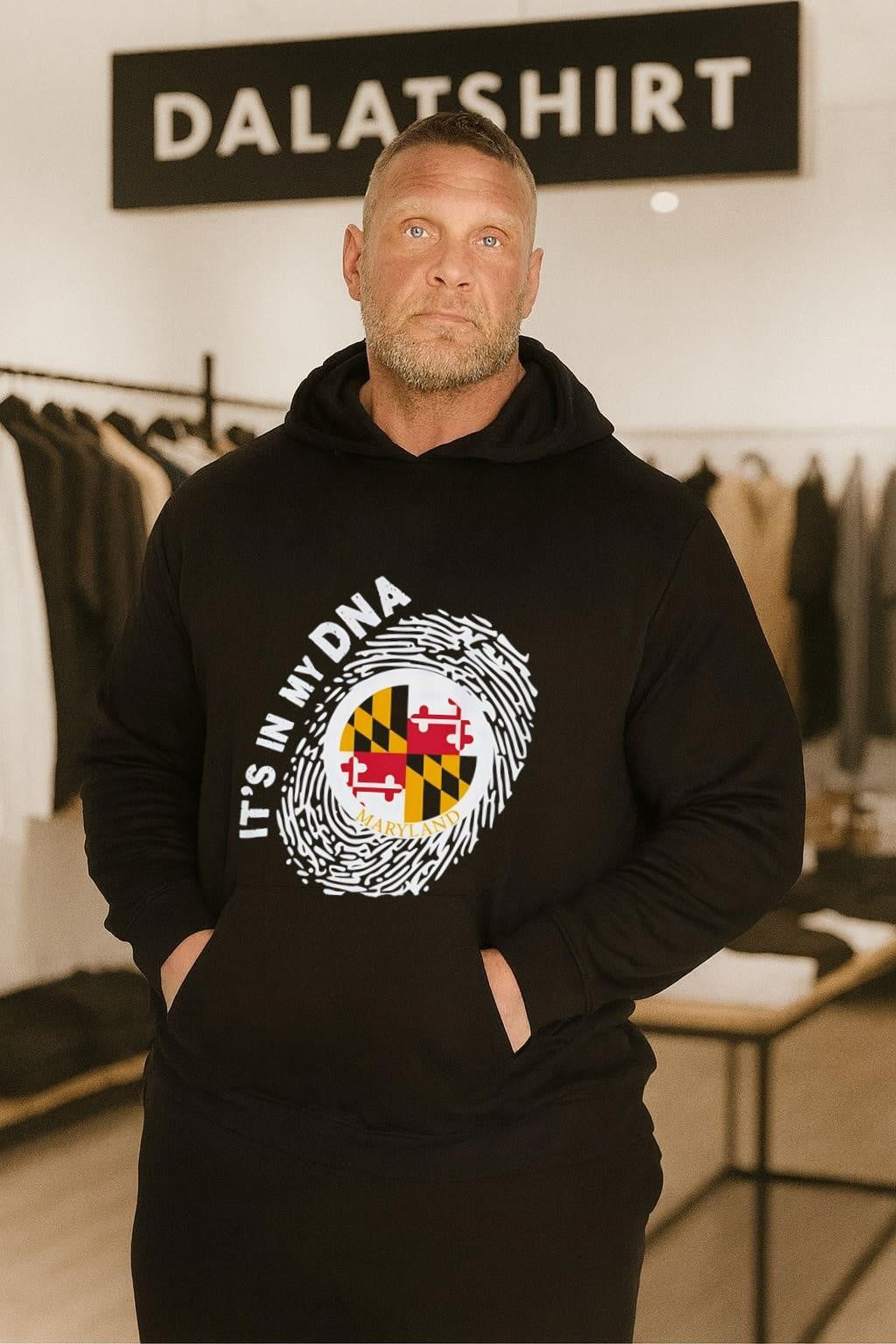 Maryland Flag Fingerprint It’s In My DNA Graphic shirt