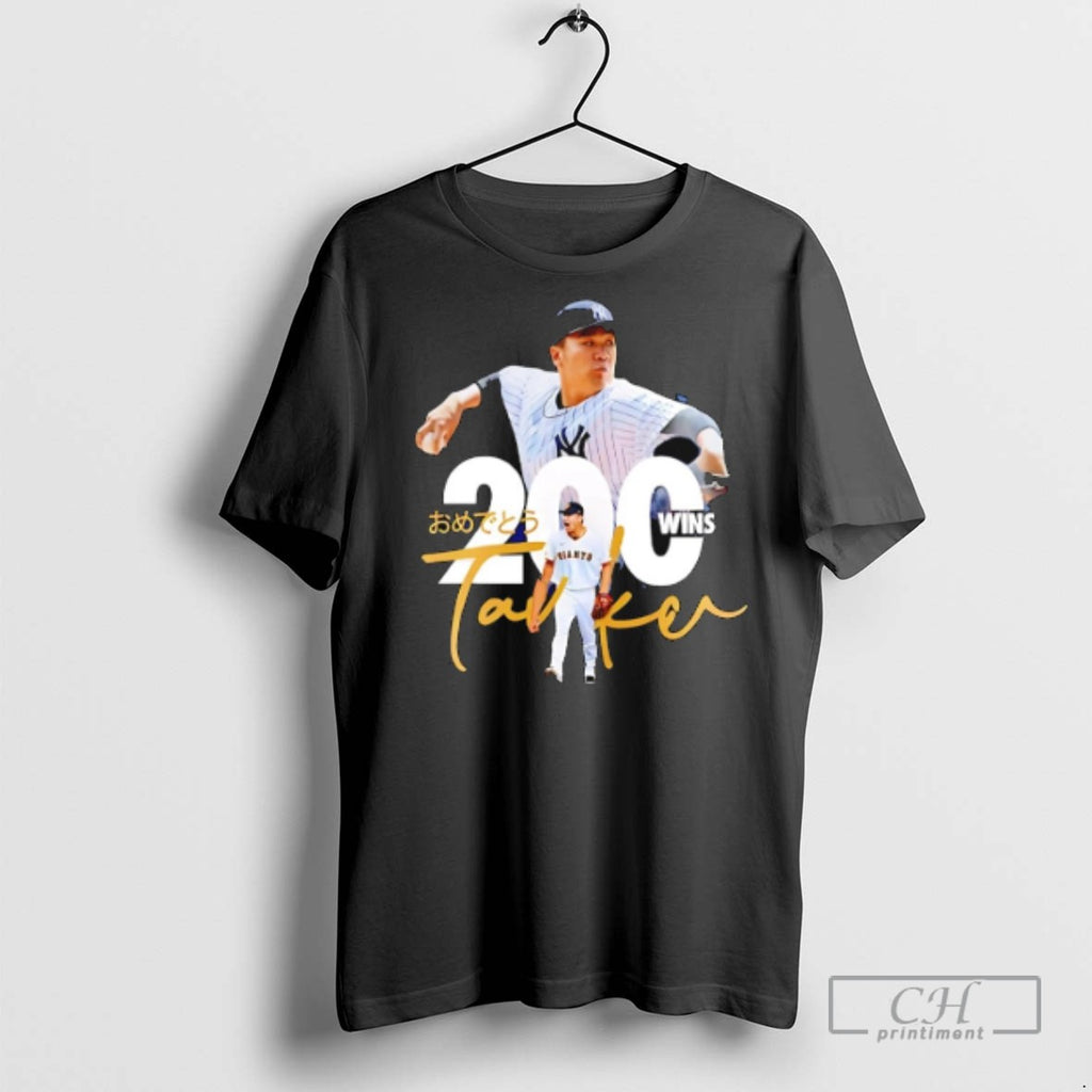 Masahiro Tanaka New York Yankees 200 Wins Japan Graphic T Shirts