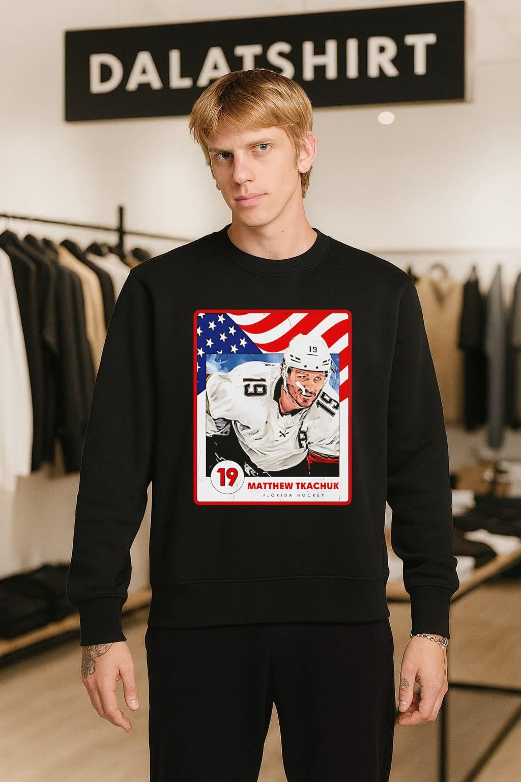 Matthew Tkachuk 19 Florida Hockey American Flag shirt