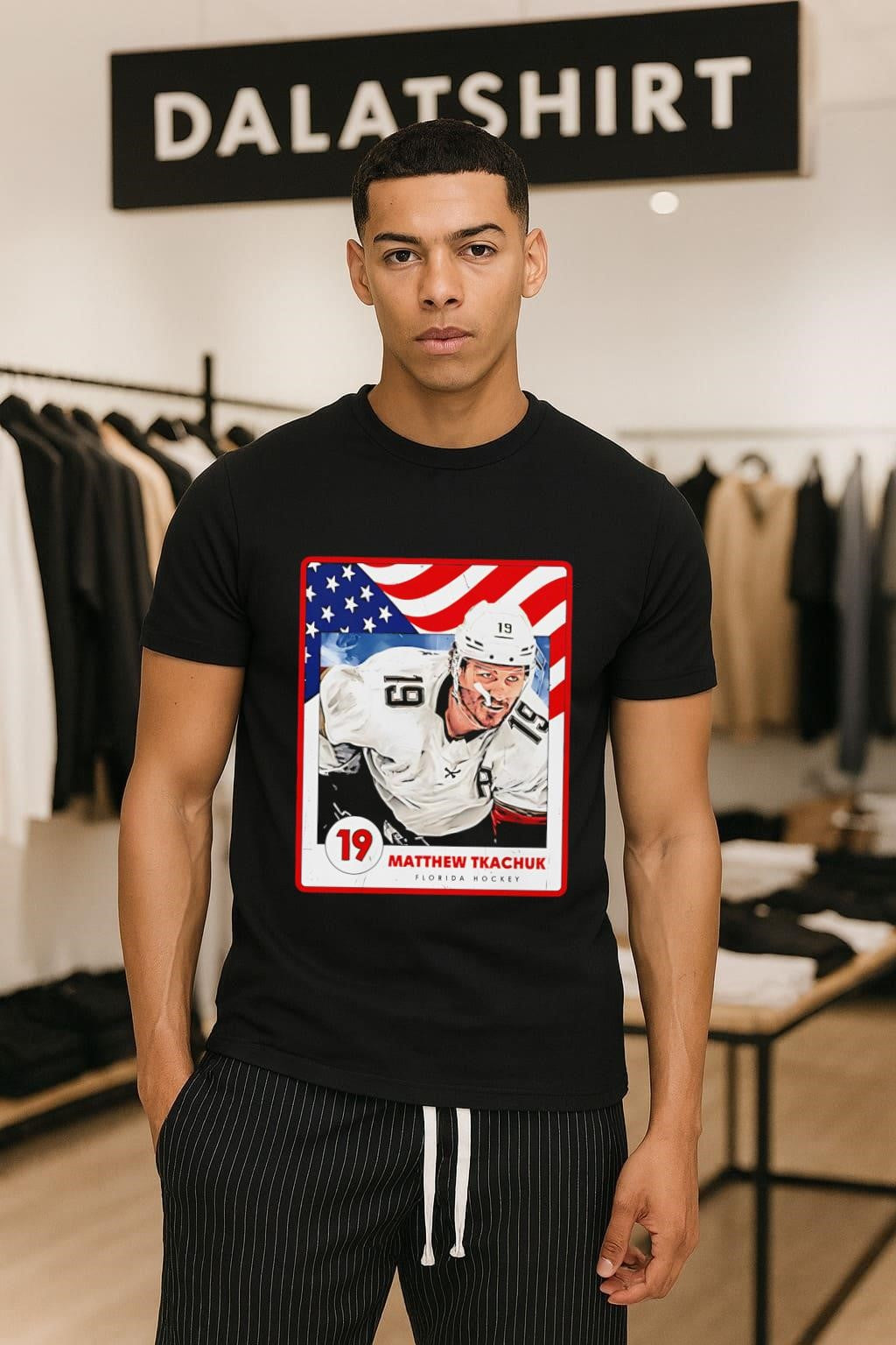 Matthew Tkachuk 19 Florida Hockey American Flag shirt