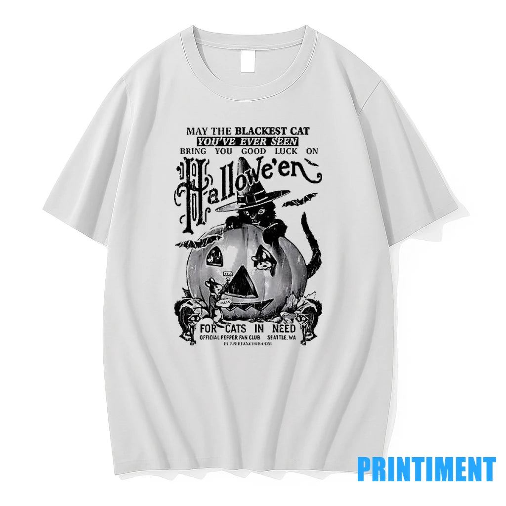 May The Blackest Cat Youve Ever Seen Bring You Good Luck On Halloween Tshirts Sweater