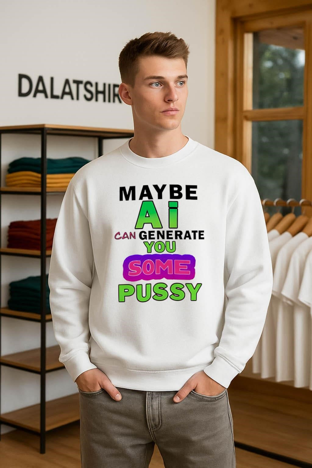 Maybe AI Can Generate You Some Pussy Funny shirt