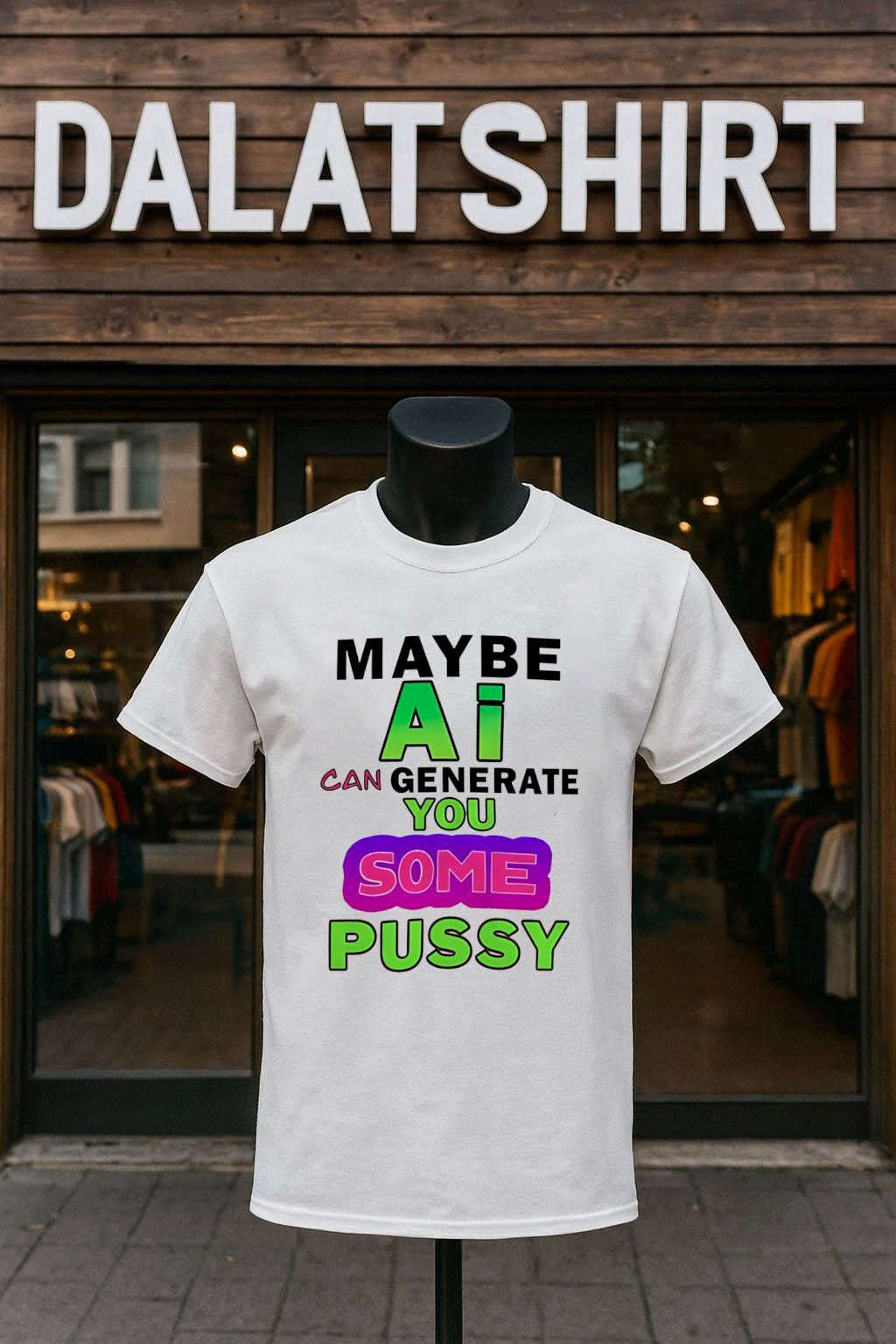 Maybe AI Can Generate You Some Pussy Funny shirt