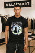 Mazzy Star Black Cat Moon Stained Glass Window Silhouette Crescent Moon shirt