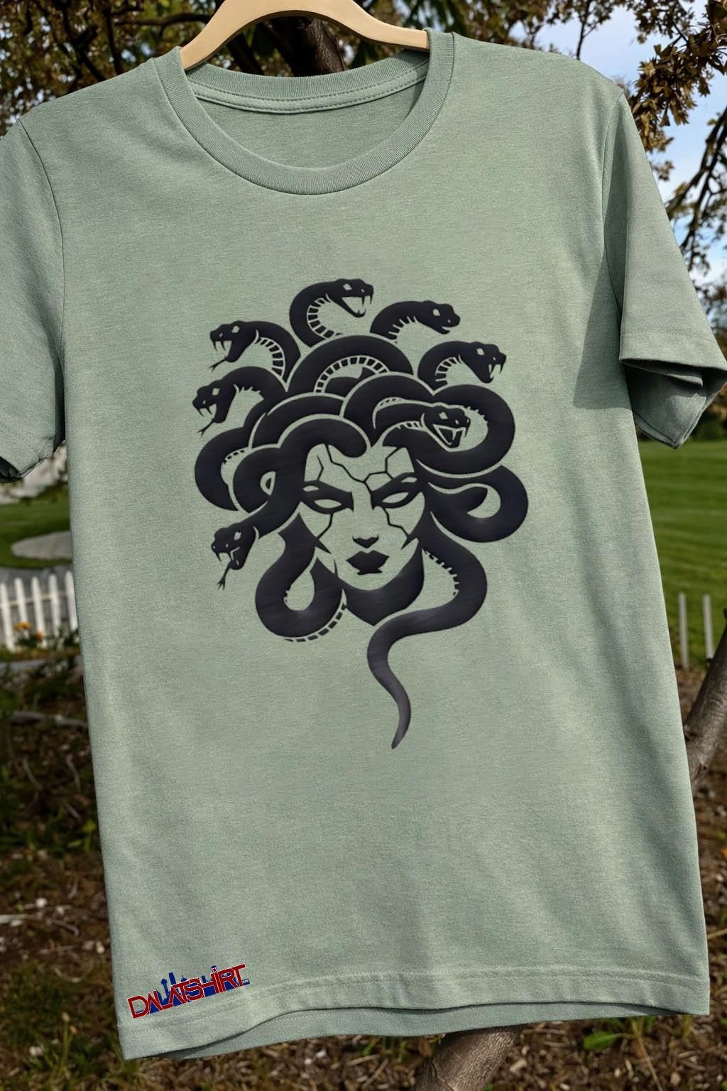Medusa Gorgan Head with Snake Hair Mythological Creature shirt
