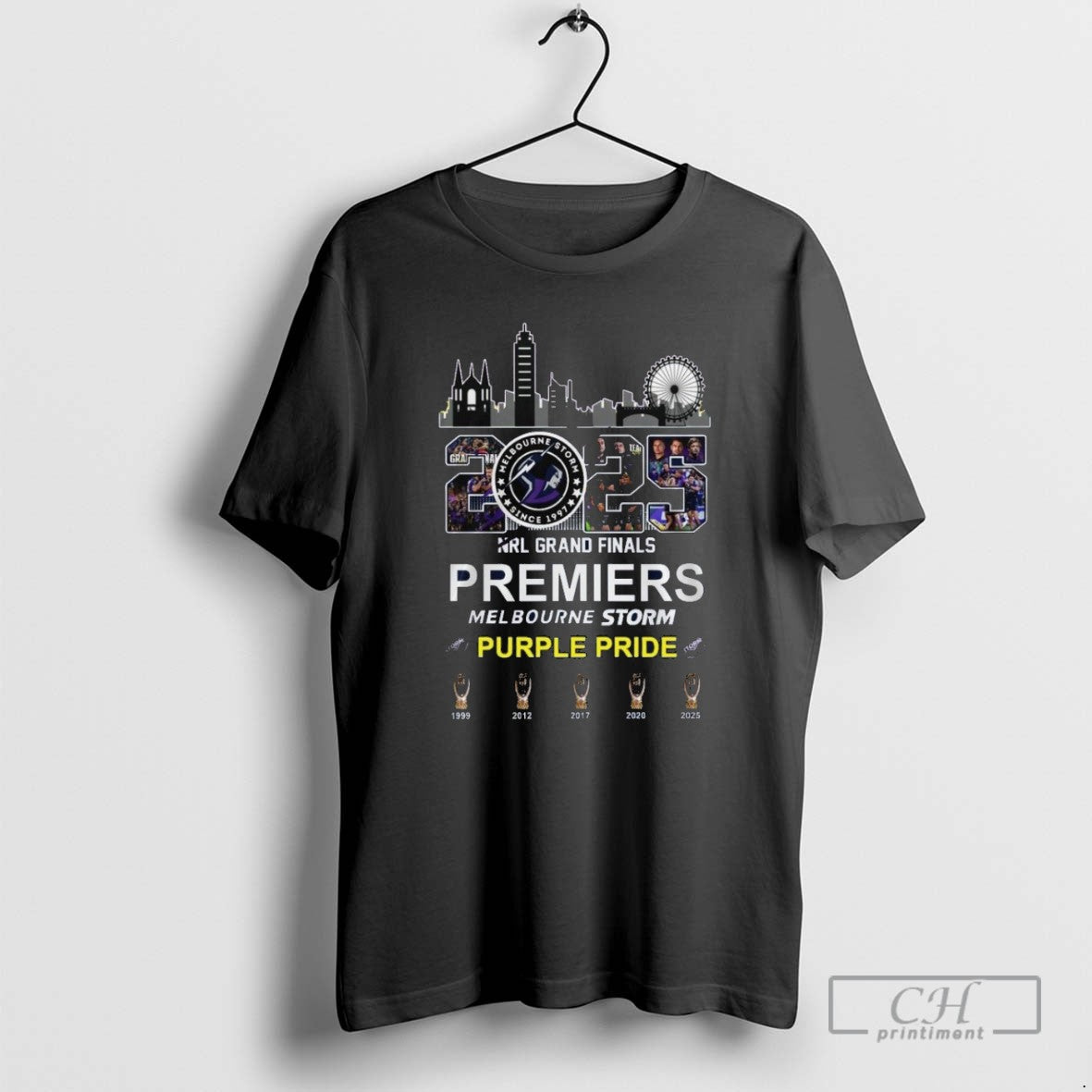 Melbourne Storm 2025 Nrl Finals Premiers Purple Pride T Shirts