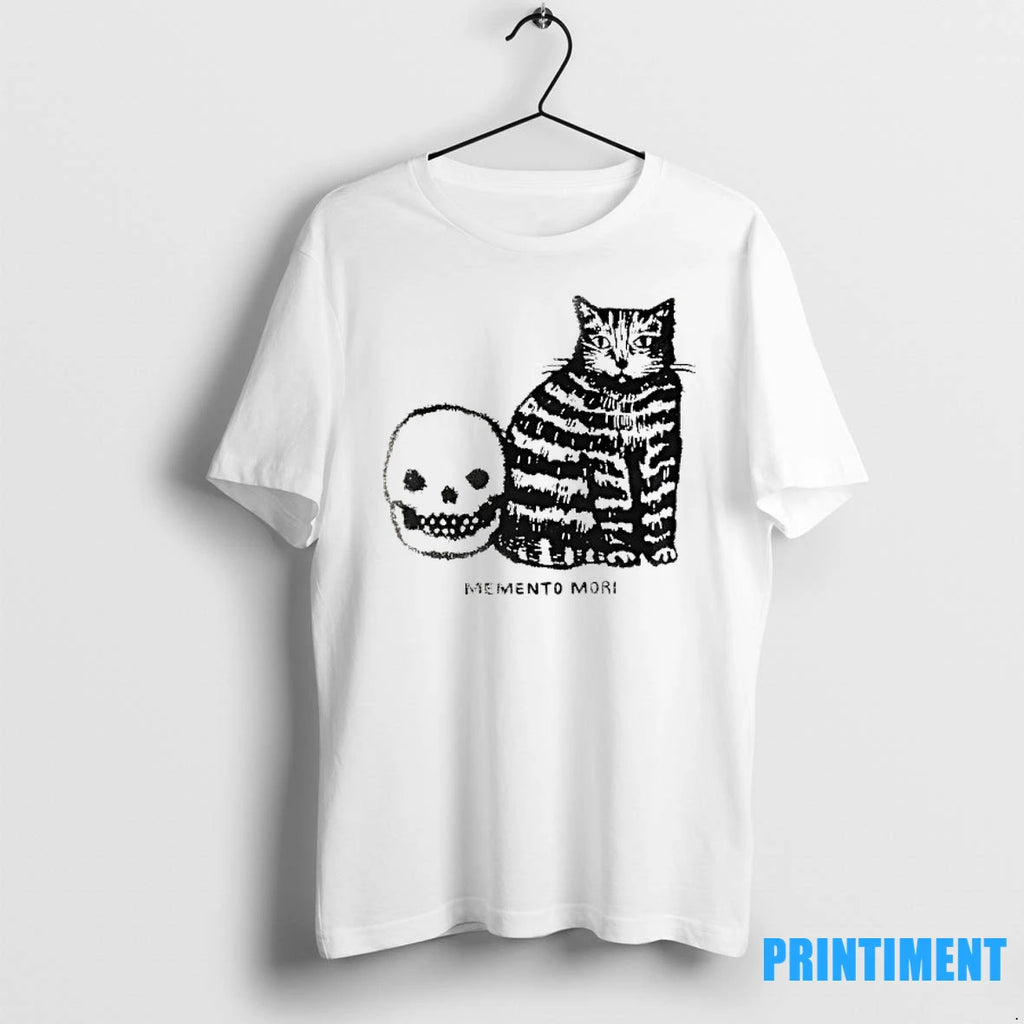 Memento Mori Cat And Skull Tshirts Sweater