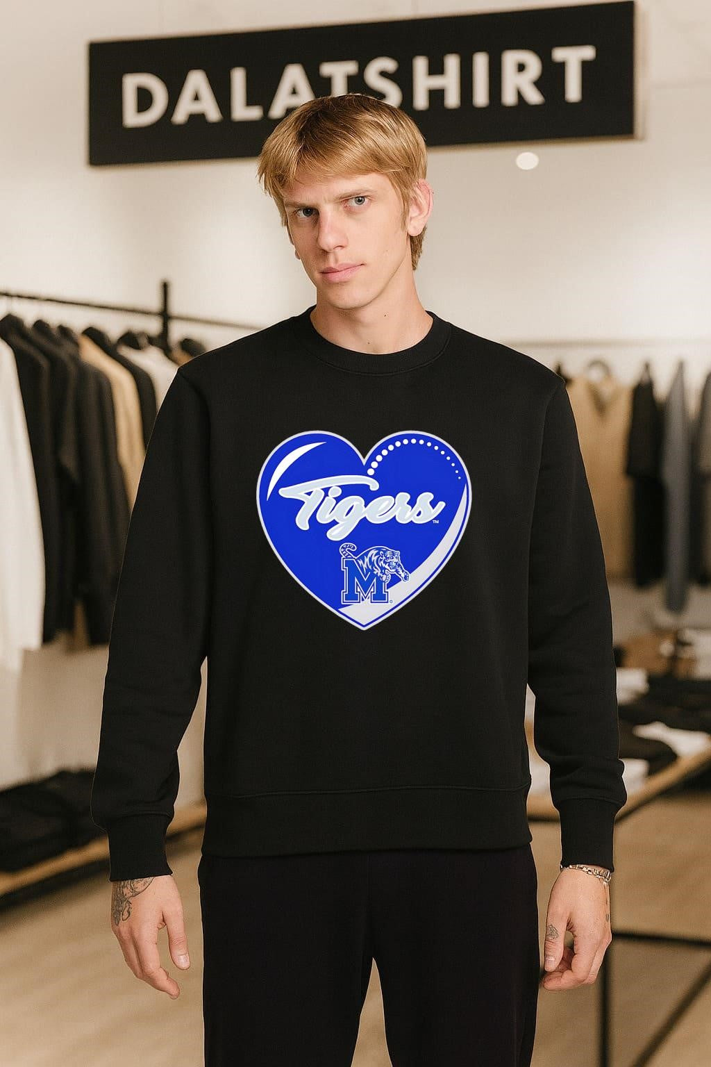 Memphis Tigers Bubble Heart shirt