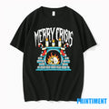 Merry Crisis Skull On Chimney Christmas Tshirts Sweater