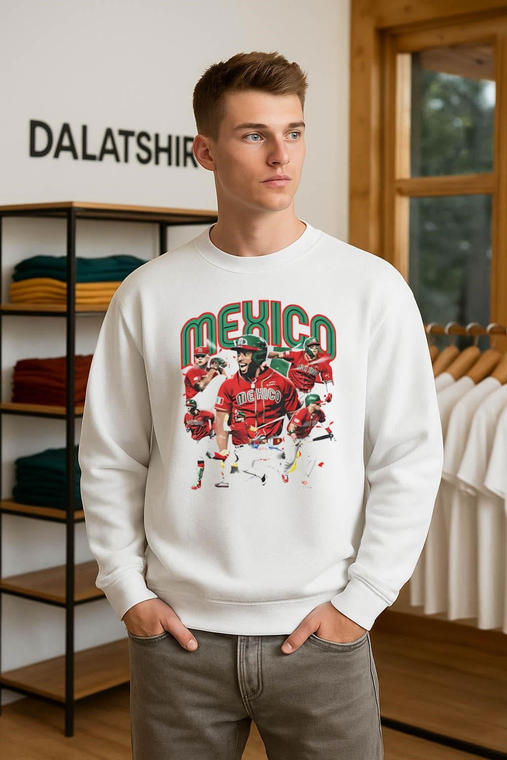 Mexico National Baseball Team Player Collage Graphic shirt