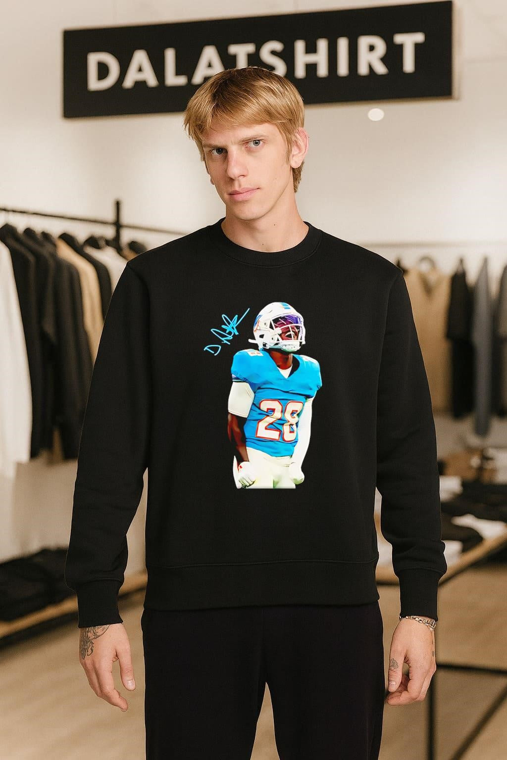 Miami 28 Football Player Celebration Signature shirt